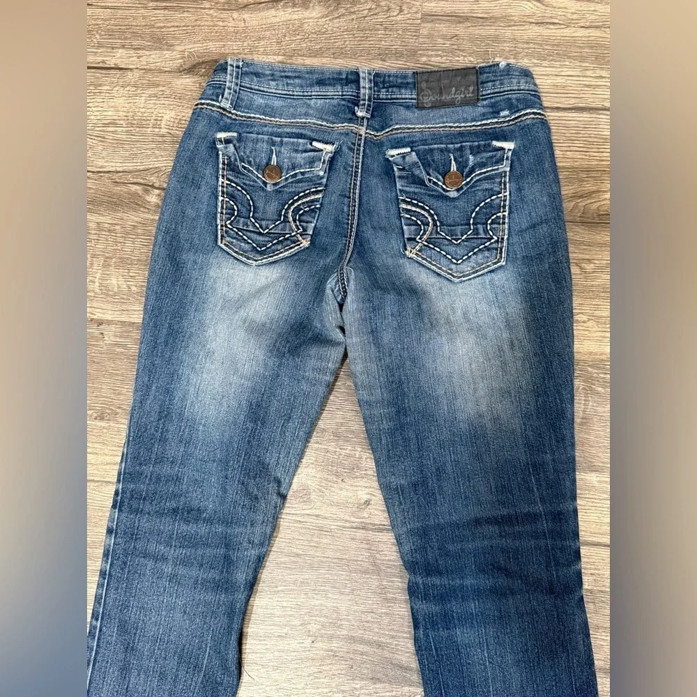 Soundgirl Dark Blue Skinny Jeans - Picture 10 of 12